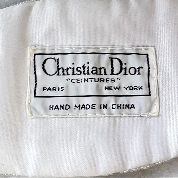Christian Dior Vintage Hand Beaded & Sequin Intricate Belt - Picture 7 of 8